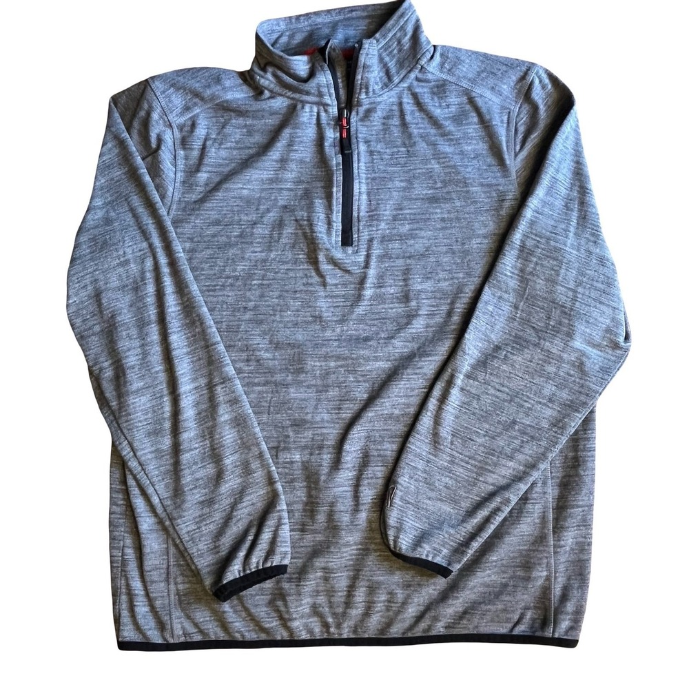 Avalanche Outdoor Supply Co Mens Grey Quarter Zip Pullover CAM150U Medium